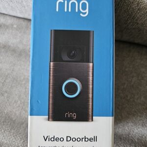 Ring Video Doorbell in Black and Copper